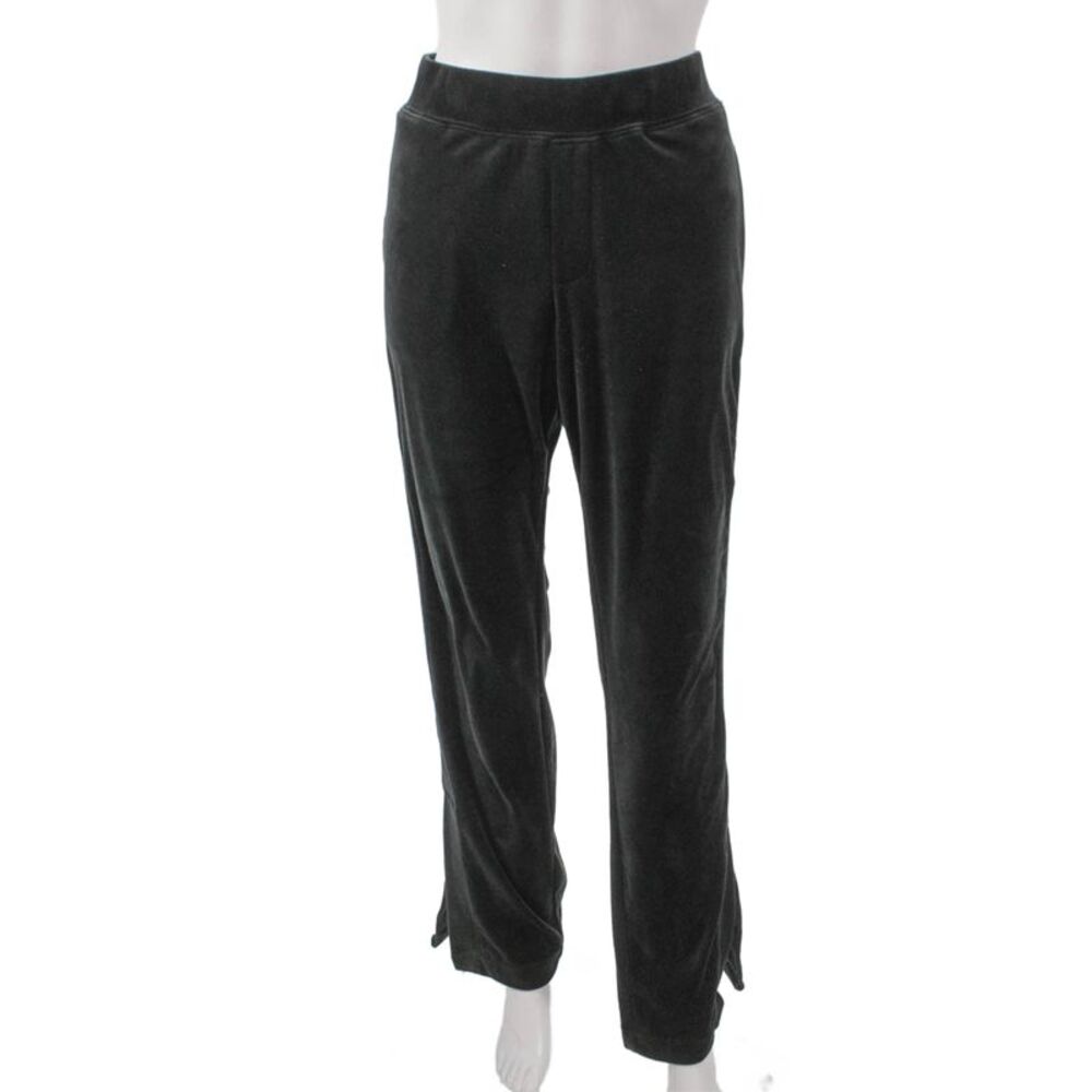 Pam & Gela Womens Sweatpants Black Polyester Pull On Size L